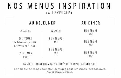 20230106 Racine menu We chose En 3 Temps Le Passionné 59€